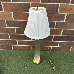 Waterford Carina Column Lamp Crystal & Brass 28” - Picture 1 of 7