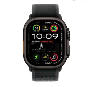 Apple Watch Ultra 2 49mm GPS + Cell Titanium Case w/ M/L Black Trail Loop - Photo 1 sur 2