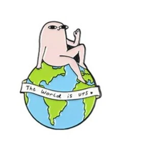Broche prendedor The World is Urs - Imagen 1 de 1