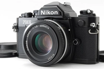 【COMO NUEVA-】Nikon Nueva FM2 FM2N Negra 35mm SLR Cámara Fotográfica AIS 50mm f/1.8 Lente Pancake Foto 1 de 4