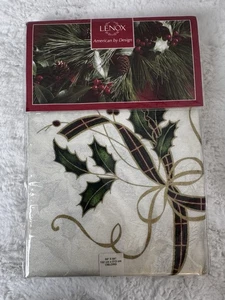 New Lenox Holiday Nouveau Fabric Tablecloth Holiday Christmas 60” X 84” Oblong - Picture 1 of 9