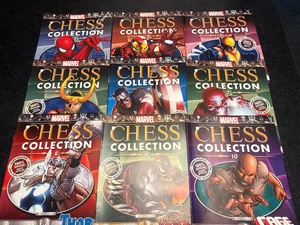 Marvel Chess Figurine Collection  Magazines And Matching Figurines 1-10 - Picture 1 of 10
