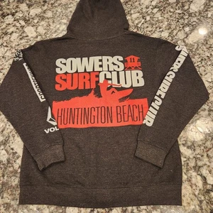Sowers Surf Club Youth L CALIFORNIA Grey Zipup Sweatshirt Volcom Skate - Bild 1 von 6