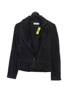 Blazer para mujer Almost Famous UK 10 negro floral 100 % otro abrigo - Imagen 1 de 7