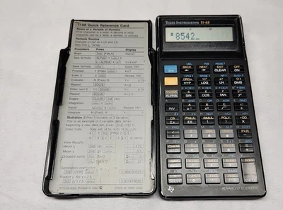 RARE Calculatrice Programmable Texas Instruments TI 68  Noir  TRES BON ETAT - Photo 1/4