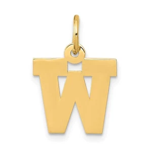 10k Kleiner Block Initiale mit Charm - Bild 1 von 4