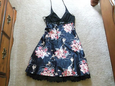 CITY TRIANGLES BLACK/RED HALTER DRESS SIZE 9/10 $68 NWT - Image 1 of 4