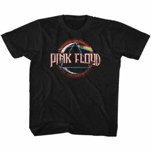 Kids Pink Floyd Dark Side of the Moon Black Music Band Shirt - Picture 1 of 3
