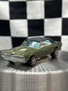 1968 Hot Wheels Redline Custom Cougar HK Olive HTF 🔥Black Roof🔥 BEAUTIFUL *NM* - Picture 1 of 8