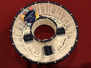 Ciroa Resin Wicker Nautical Buoy Serving Basket - Picture 1 of 4