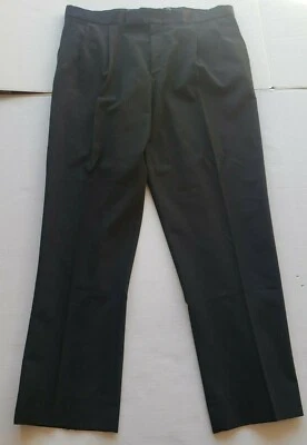 PANTALONES ESMOQUIN NEGROS TALLA 42R BODA GRADUACIÓN FORMAL 41 X 32 HECHOS EN EE. UU.  Foto 1 de 4