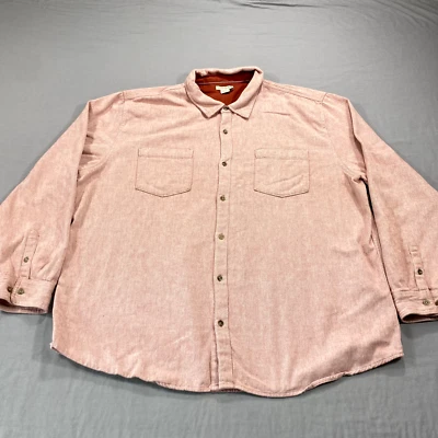 Рубашка мужская Carbon 2 кобальтовая XXL 2XL красная на пуговицах тяжелая фланелевая для взрослых - Изображение 1 из 4