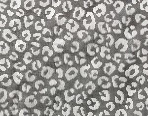 KRAVET OCELOT DOT BLUESTONE GRAY LEOPARD GROSPOINT VELVET FABRIC BY YARD 51"W - Picture 1 of 7