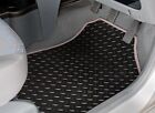 Car Mats for Lexus RX450H 2013 to 2016 Tailored Black Rubber Grey Trim