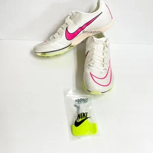 Nike Air Zoom Maxfly Track & Field Spikes Size 9.5 Sail Fierce Pink DH5359-100 - Picture 1 of 8