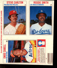 1979 Hostess 3 Card "L" Panel #24 Steve Carlton, Reggie Smith, Enos Cabell-6