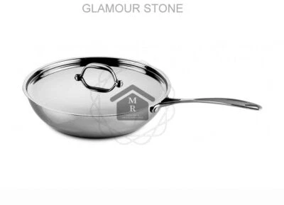 WOK SALTA PASTA TRIPLO STRATO STONE ANTIADERENTE ACCIAIO INOX GLAMOUR STONE - Immagine 1 di 4