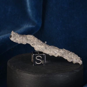 Fulgurite 6,6 cm Lechateliérite  2,64 g impact foudre pierre de foudre - Picture 1 of 7