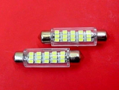 2 Super Bright White Dome Lens Lamp LEDs Lights Bulbs 65-95 Chrys Dodge Plymouth - Image 1 of 4