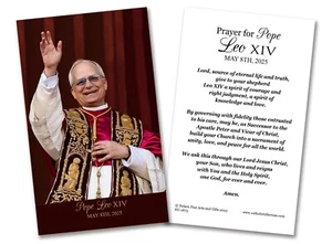 Pope Robert Francis Prevost Leo XIV ULTRA PREMIUM PRINT of his prayer card - Picture 1 of 1