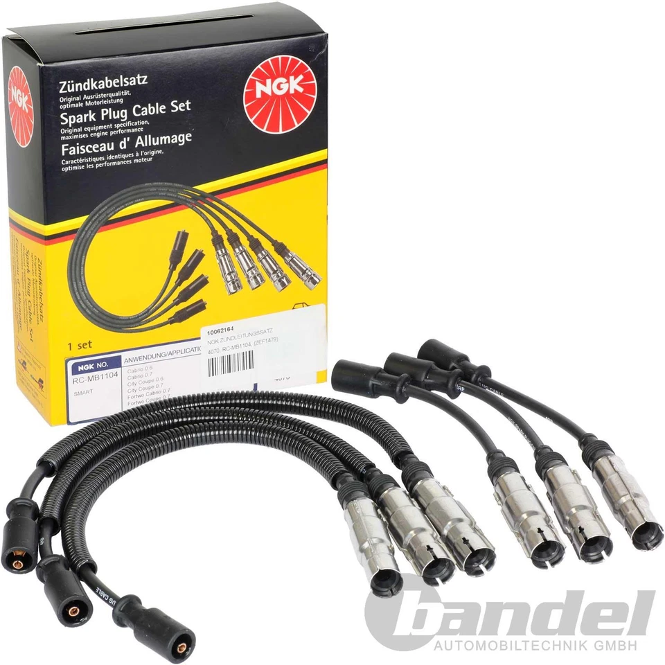 ZÜNDLEITUNGSSATZ ZÜNDKABEL NGK 4070 P FÜR SMART CITY-COUPE ROADSTER CABRIO