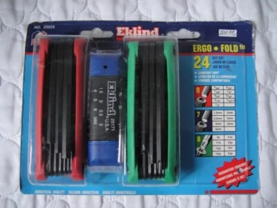 Eklind 25024 24 Piece Combination Ergo Fold Hex Key Sets - Image 1 of 4