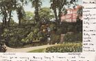 Early Divided Back Postcard, Park & Waterfall, Scarborough. Posted 1903.