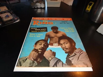 THE RING Boxing Magazine january 1976 georges  FOREMAN MUHAMMAD ALi wbc wba ibf  - Image 1 of 4