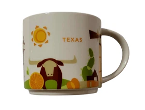 Vintage Starbucks 2015 Texas "You Are Here" Collection Kaffeebecher 14 Oz - Bild 1 von 4
