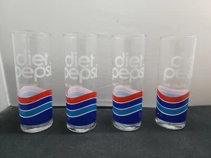Vaso de beber vintage Diet Pepsi One Calorie 7” de alto vaso delgado refresco Pop 4 - Imagen 1 de 4