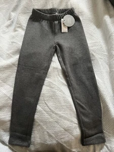 NEW Gap Kids Pull-on Cotton Fleece Leggings Pants Size XS 4-5 NWT Grey - Picture 1 of 4