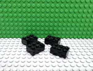 Lego 4 Black 2x3 brick block NEW - Picture 1 of 1