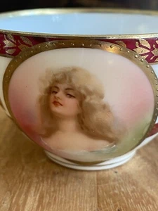 M.Z. ÖSTERREICH? Portrait of CONSTANCE feine TEETASSE antik (ohne Untertasse) - Bild 1 von 13