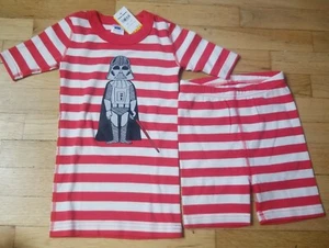 NWT HANNA ANDERSSON STAR WARS DARTH VADER RED SHORT JOHN PAJAMAS 120 6 7 - Picture 1 of 3