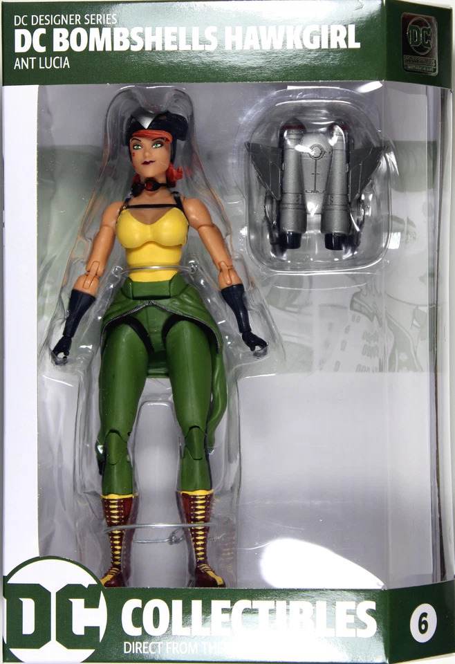 DC Bombshells ~ HAWKGIRL ACTION FIGURE ~ DC Collectibles Ant Lucia - Image 1 of 1