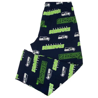 Pantalones de pijama para hombre NFL Seattle Seahawks Slide Lounge en azul marino, 2XL Foto 1 de 3