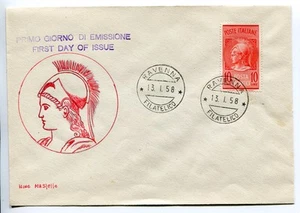 1958 - Lire 10 Posta Pneumatica su FDC figurata - Non esiste Venetia - Picture 1 of 1
