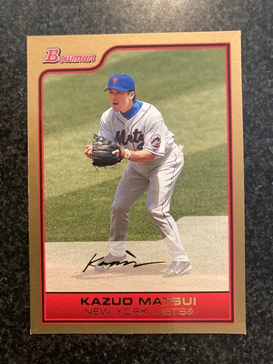 Kazuo Matsui 2006 Bowman Gold #53  Baseball Card B1 - Image 1 of 2