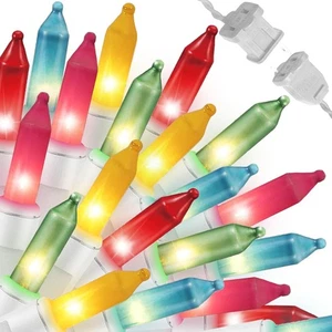 Easter String Lights, Christmas Lights, 100 Count 19.6FT White Wire Mini Pastel - Picture 1 of 10