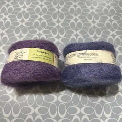 Hilo Artesanal Fidalgo - Encaje Mohair - Lote de 2 - 50 g Ea - 495 yardas Ea Foto 1 de 4