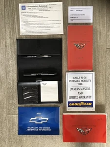Chevrolet Corvette 2002 Complete Owner's Manual and Video Cassette New - Picture 1 of 2