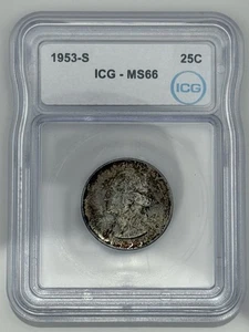 1953 S Silver Washington Quarter MS 66 ICG Certified - Picture 1 of 2