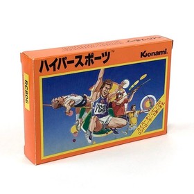 Hyper Sports W/Box Manual Famicom FC NES Retro Rare Used Game NTSC-J Japan JP