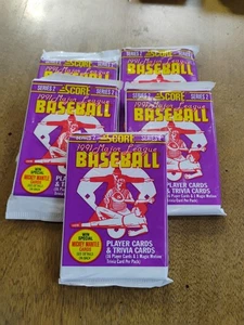 1991 SCORE Major League Baseball Series 2 Factory Sealed box - 5 Packs - Picture 1 of 6