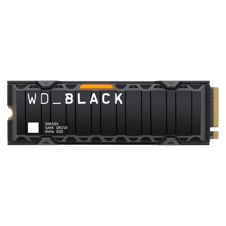 WD_BLACK 2TB SN850X NVMe SSD interno con disipador térmico - WDS200T2XHE-00BCA0 Foto 1 de 4