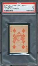 1933 E285 Rittenhouse Candy Bill Terry PSA 5 New York Giants HOF