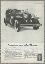 1970 VOLKSWAGEN advertisement, with used 1930s? Rolls Royce 