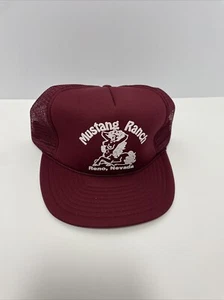 Vintage Mustang Ranch Reno Trucker Mütze Snapback Vintage 80er Cap Bordell - Bild 1 von 3