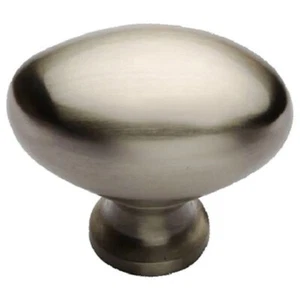 Perno ovalado 30 mm enchapado en níquel cocina metal cajón mango con tornillo - Imagen 1 de 1