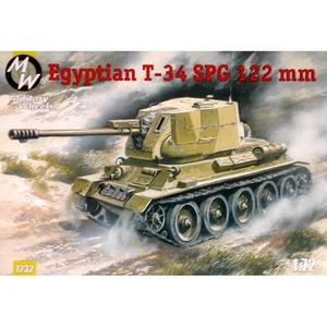 Roues militaires 7232 - 1/72 - T-34/d-30 pistolet automoteur égyptien 122 mm - Photo 1/12